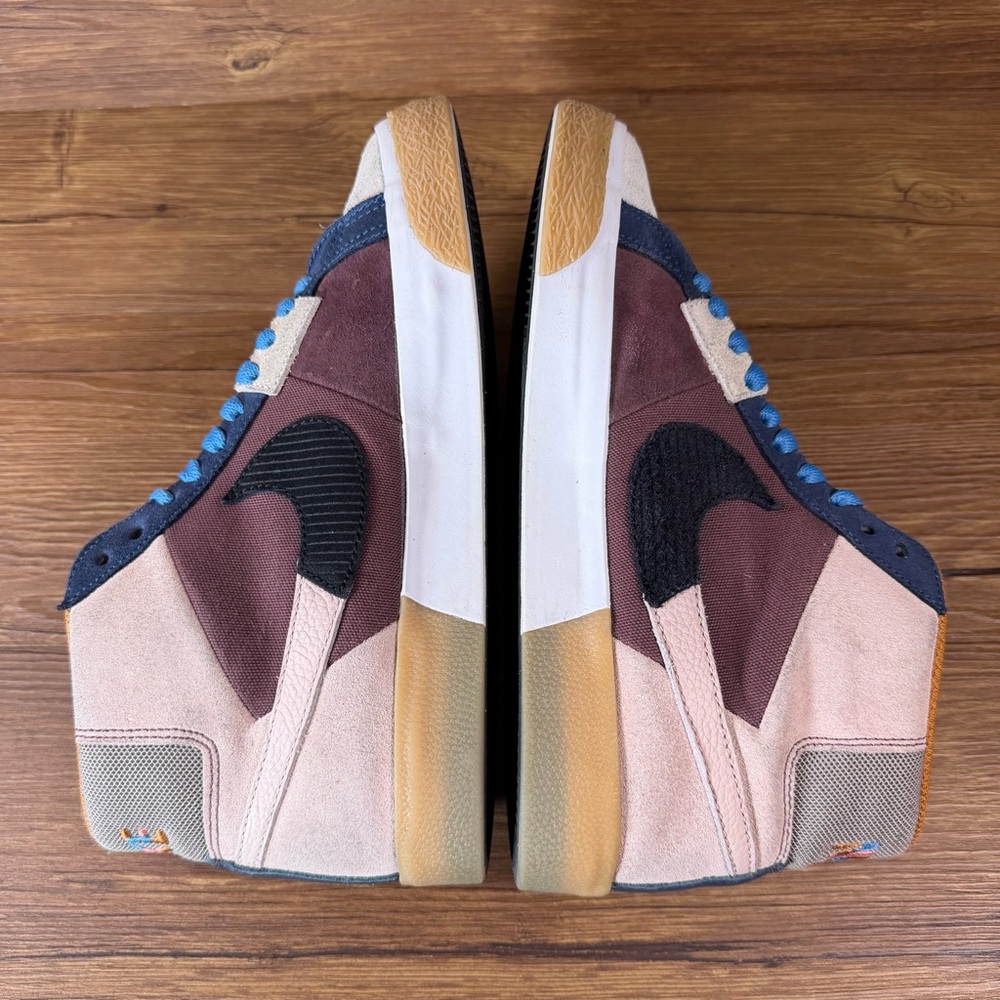 Nike SB Zoom Blazer Mid Premium ‘Mosaic Pack’ Suede Sneakers Men’s Size 7.5 Shoe - Picture 3 of 11